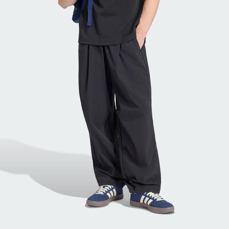 adidas阿迪 男子户外运动休闲舒适百搭梭织直筒长裤KG1568