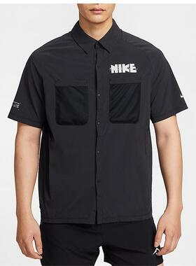 Nike耐克男装 时尚潮流经典休闲百搭翻领短袖衬衫T恤IH4510-010