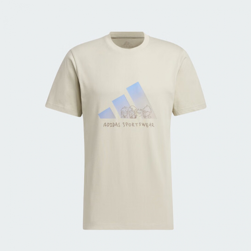 阿迪达斯男子休闲短袖T恤