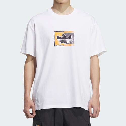 三叶草男女装简约百搭运动T恤