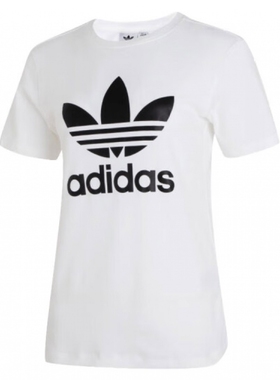 adidas三叶草女装 圆领运动落肩短袖T恤 IR9534 KC3096 KC3097