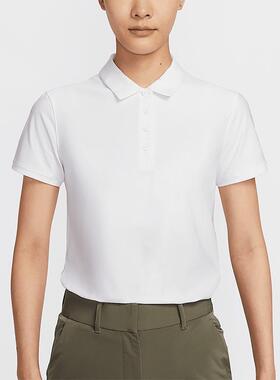 Nike耐克女装 经典时尚潮流百搭运动休闲翻领短袖T恤 FQ1575-100
