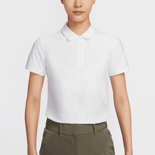 Nike耐克女装 经典时尚潮流百搭运动休闲翻领短袖T恤 FQ1575-100