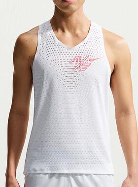 Nike耐克 男子透气休闲简约字母印花V领无袖背心IH6940-121