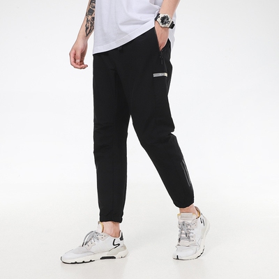 阿迪达斯男梭织束脚运动休闲长裤