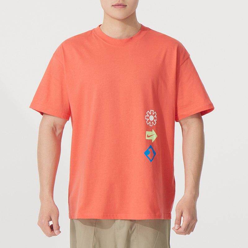 断码清仓/Nike耐克 男子透气休闲时尚印花圆领短袖T恤HJ0763-814