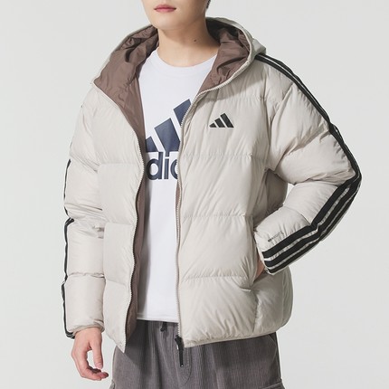 adidas阿迪男装 时尚休闲双面穿连帽羽绒服KC2492 KC2490 KC2491