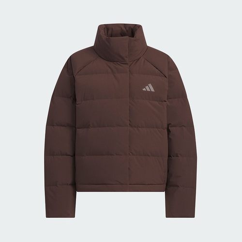 阿迪达斯女装立领保暖羽绒服