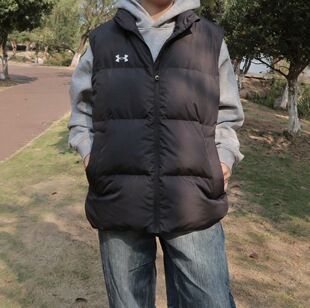 UA安德玛男女装 时尚经典运动休闲百搭立领羽绒马甲25600803-001