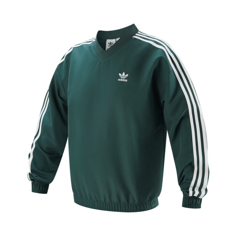 三叶草男子复古休闲套头衫