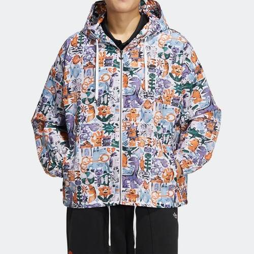 Adidas/阿迪达斯休闲连帽夹克
