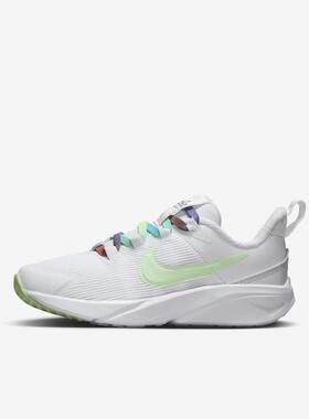Nike耐克中童鞋 Star Runner 4舒适时尚简约减震跑步鞋FN4980-100