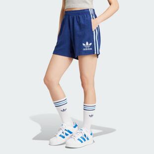 Adidas三叶草女裤 复古休闲透气运动短裤 IR7472 IY7207 JW6065