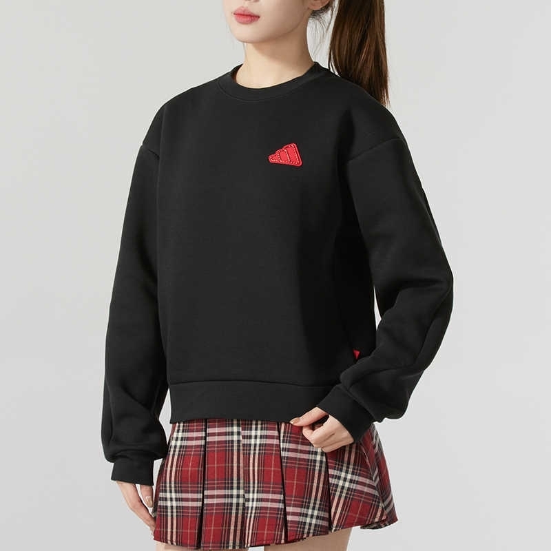 阿迪女时尚潮流百搭圆领卫衣