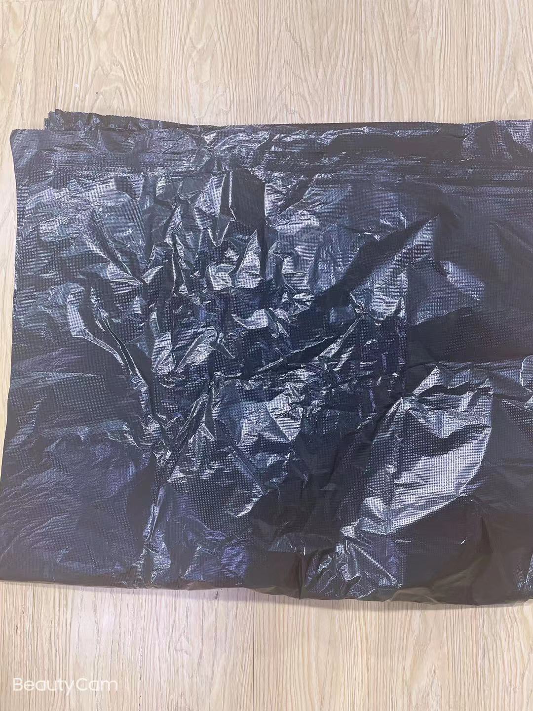 垃圾袋90x110平口50个装加厚家用黑色商用垃圾袋加厚厨房酒店环卫