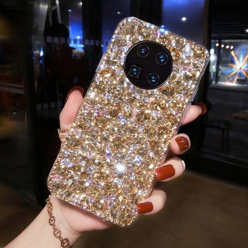 华为Mate80满钻手机壳高档Pura70Pro+带水钻奢华P60保护套nova15全包14防摔P50荣耀500新款13女12适用400个性