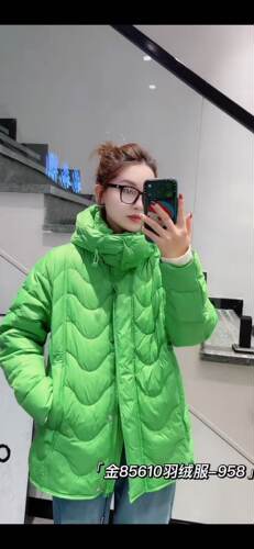 金影奇85610大码羽绒服女胖mm排骨中长款90白鸭绒200斤女装新款冬