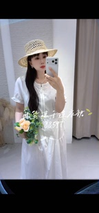 流依涵88597大码连衣裙女胖mm短袖速干裙子200斤女装新款夏装收腰