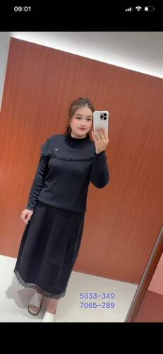 芮娜依莲7065大码半身裙胖mm加厚加肥中长款裙子200斤女装新款秋