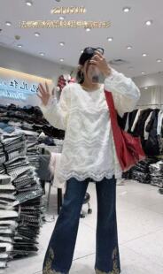 妃儿红5017大码磨毛T恤衫女胖MM一手长打底衫200斤女装新款上衣冬