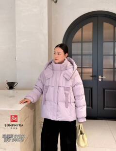 胖淼淼Y001大码羽绒服女胖mm国标90白鸭绒200斤女装新款中长款冬