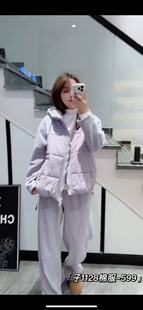 子汇真丝缘1128大码棉服女胖MM拼接棉袄200斤女装新款棉衣外套冬