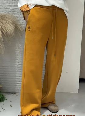 流依涵58573大码加绒卫裤女胖MM弯刀裤子200斤女装新款南瓜裤秋冬