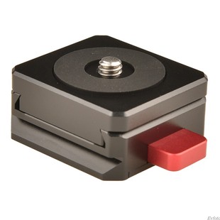 迷你快装 系统快拆板夹座V口电池挂板带自锁功能兔笼滑轨阿卡配件