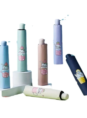 2022新品天堂伞33796E夏日喵饮超轻铅笔伞遮阳防紫外线广告伞