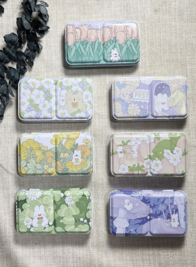 【杂物堆】ccr联名款三折铁盒水彩颜料盒12 24 36色分装盒平底款