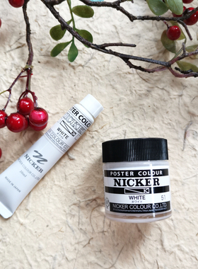 【杂物堆】NICKER白色颜料不透明水彩颜料20ml瓶 吉卜力 宫崎骏