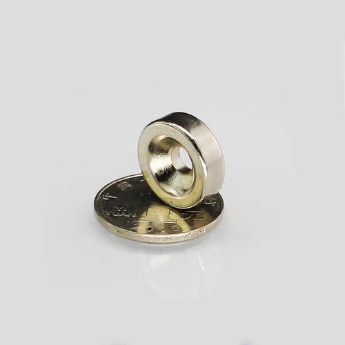 超强磁铁圆形带孔D18X6-5MM吸铁石釹铁硼磁钢强磁D18X6孔6MM