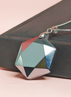 日韩风太赫兹吊坠六芒星镜面挂件