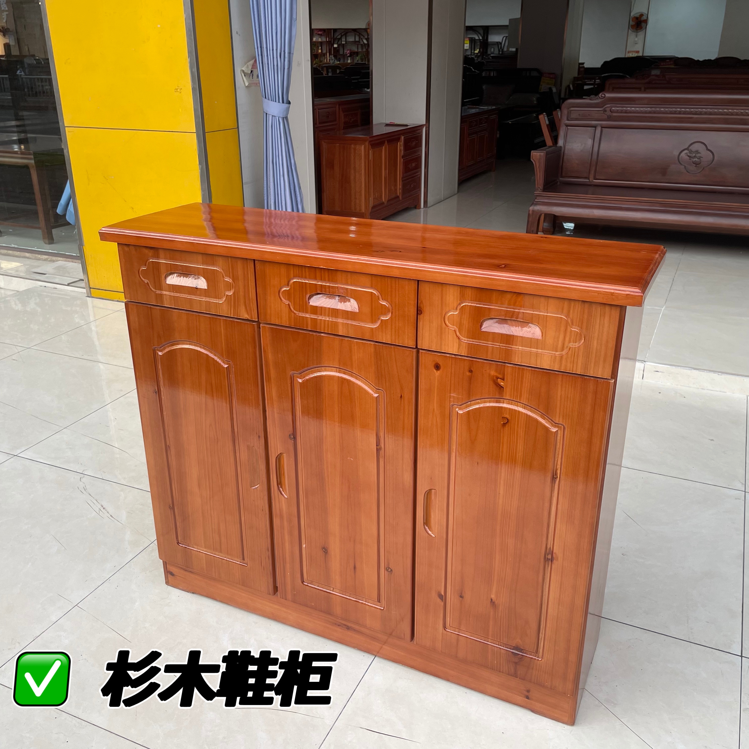 实木储物柜多层家用鞋柜客厅