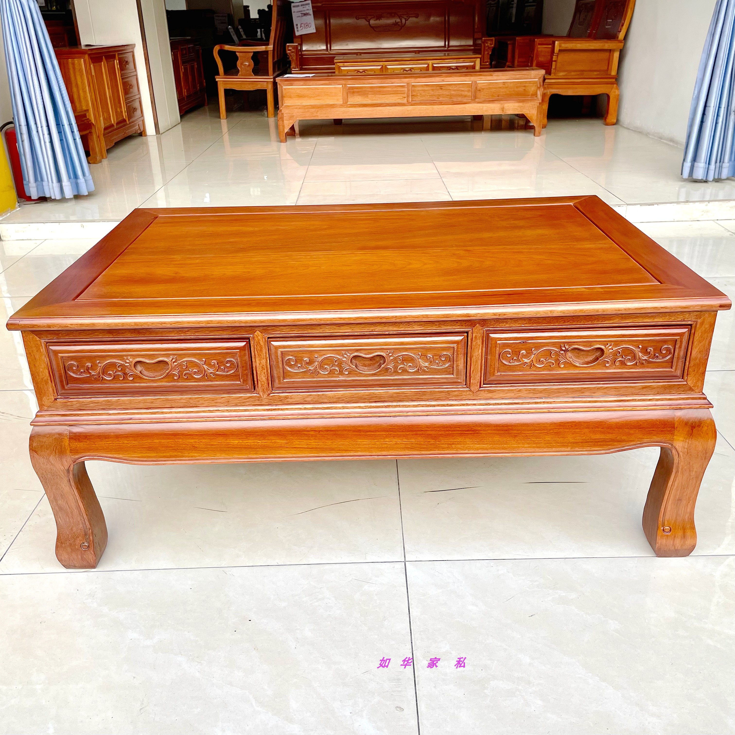 红木实木茶几菠萝格木长几全实木1.3米沙发边几原木喝茶台厂直销