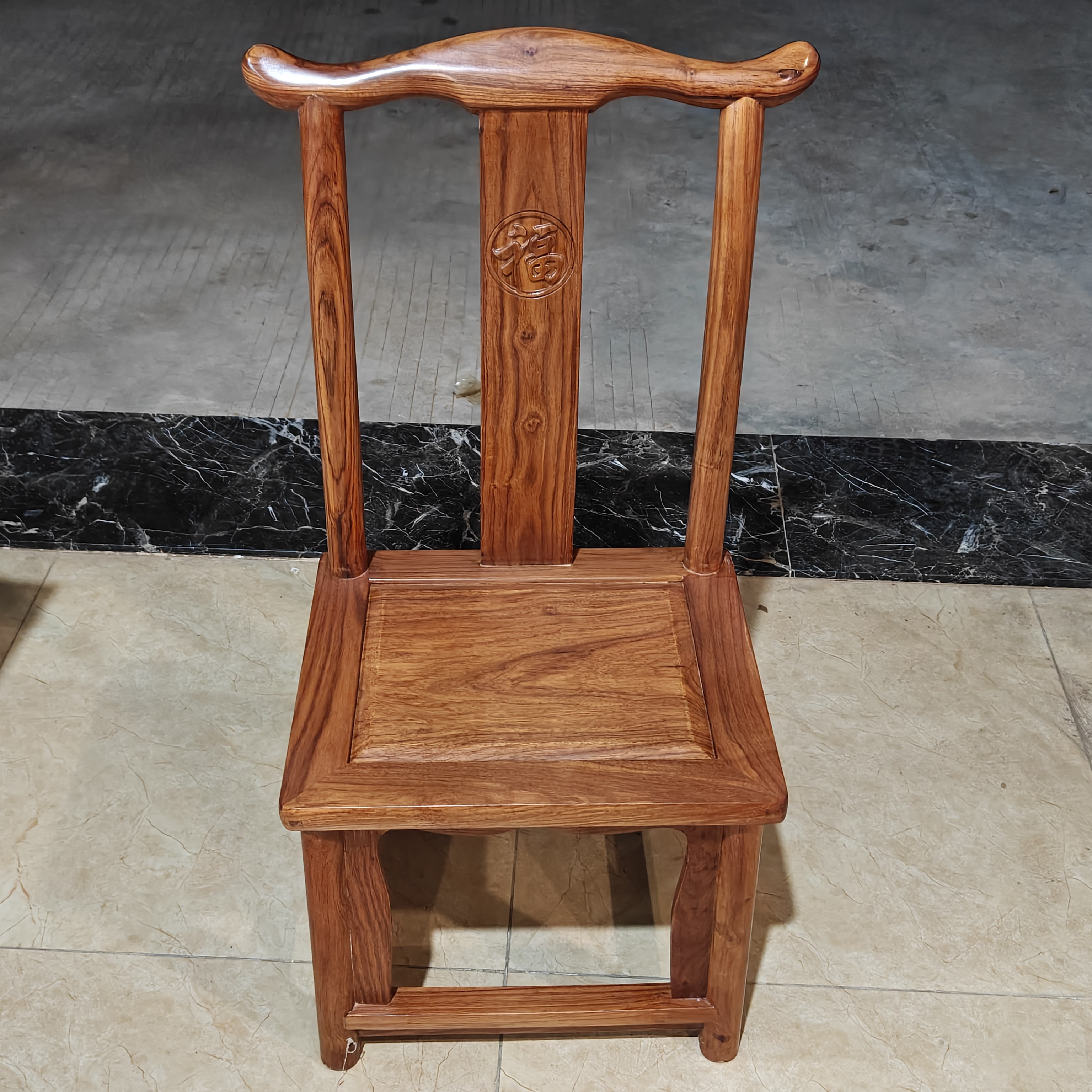 红木花梨木小椅子小官帽椅子成人靠背椅客厅沙发刺猬紫檀换鞋