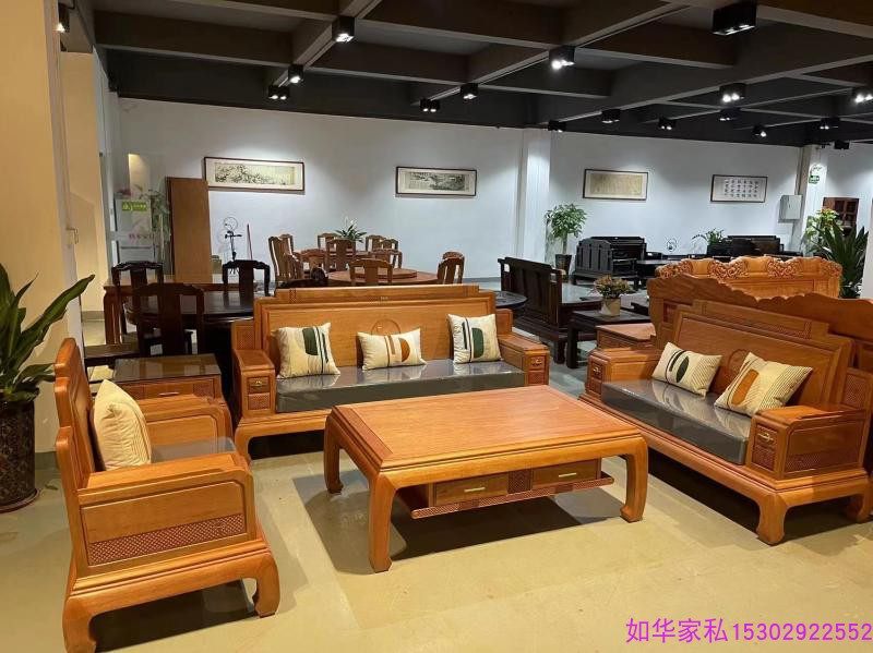 进口红木沙发东方荷悦格木沙发菠萝格组合客厅红木家具古典家私