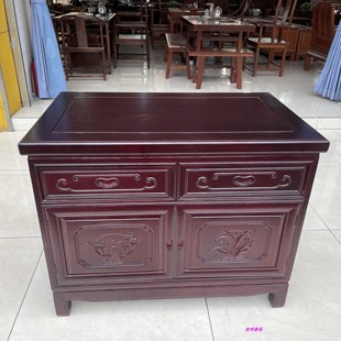 红木供桌实木边柜台菠萝格木加长柜直柜配柜财神收纳柜7080厂直销