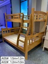 橡木上下子母床实木高低床宿舍床二层员工床双层床简约木头床厂家