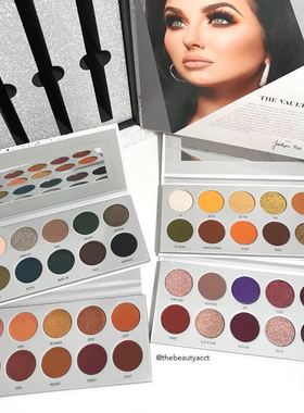 现货Morphe Jaclyn Hill美妆达人联名哑光珠光眼影脏橘南瓜枫叶红