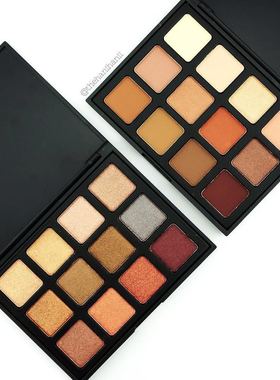 现货美国绝版Morphe珠哑光日常大地色烟熏眼影盘12S 12NB 12P