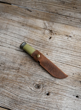 适用于莫拉刀绿色贝雷帽直刀皮套直刀刀鞘刀套真皮牛皮疯马皮户外