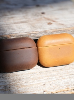 适用于新款苹果airpods pro3 第三代耳机保护套 多种配色皮套 AirPods pro 3 2 4牛皮保护套