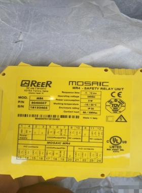 原装REER安全继电器MOSAIC MR4 8040007 SAFETY ERLAY UNIT现货