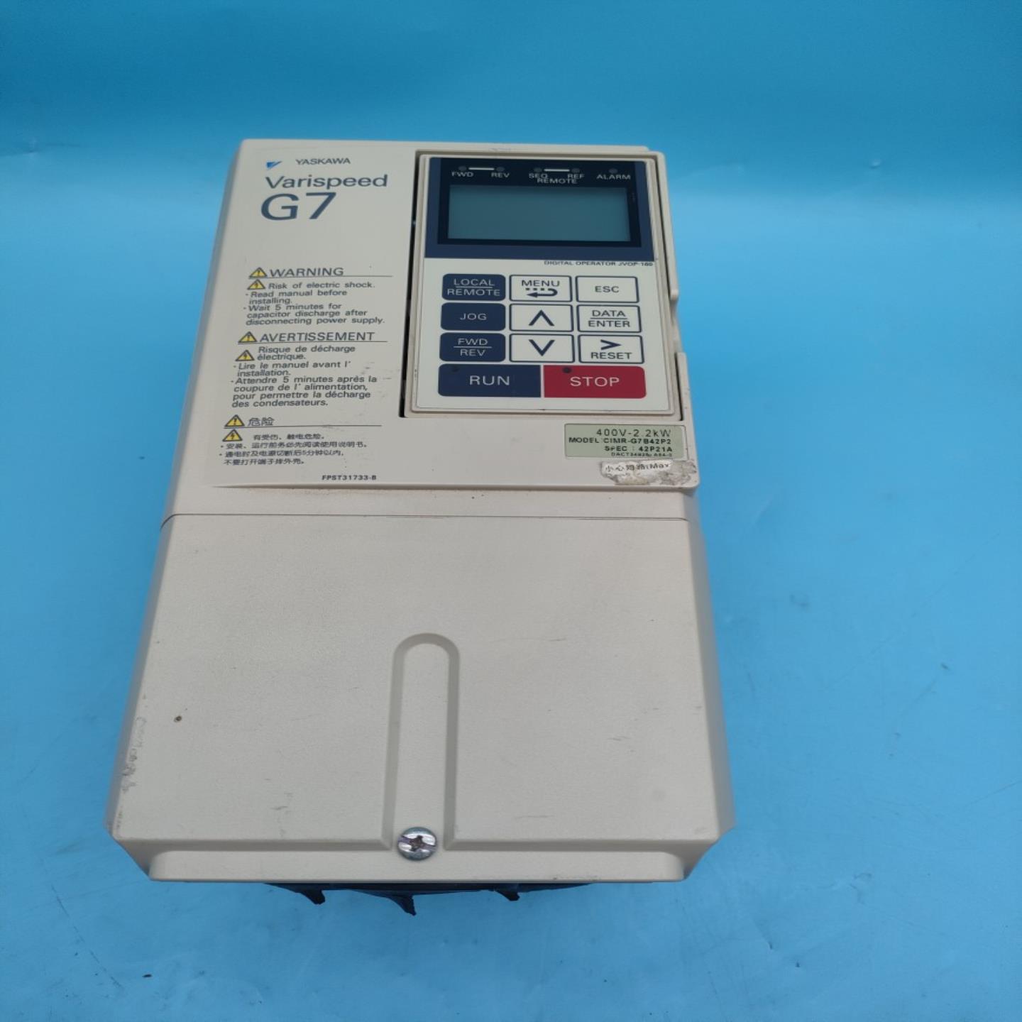 安川G7系列变频器CIMR-G7B42P242P21A 22KW 一手拆机资源