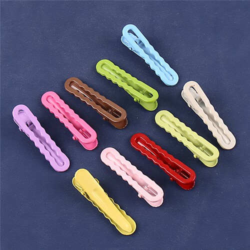 5cm马卡龙波浪鸭嘴夹DIY配件