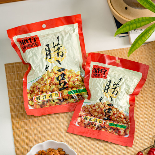 派仔辣香腊八豆包装香辣黄豆下饭菜酱拌面炒菜餐饮湖南特产