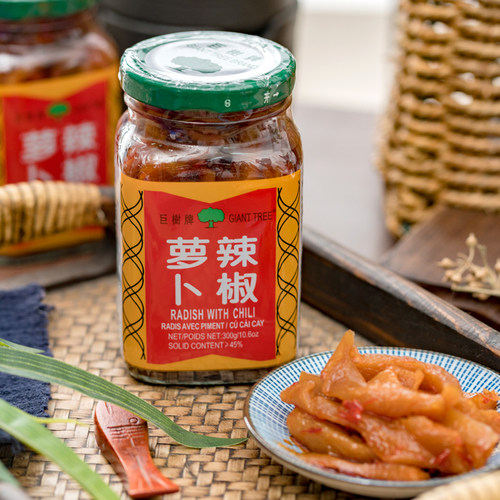 巨树牌辣椒萝卜300g*2瓶装