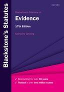[预订]Blackstone’s Statutes on Evidence 9780192858580