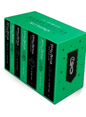 预订 Harry Potter Slytherin House Editions Paperback Box Set, 7 Teile 哈利·波特斯莱特林学院版平装盒装，7 层: 9781526624